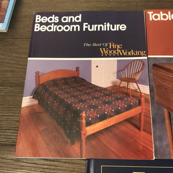 Woodworking books projects bedroom table chairs furniture crafting wood 3 books - Picture 2 of 16